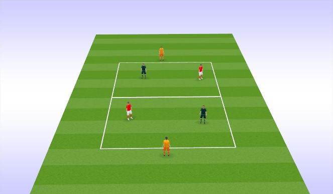 Football/Soccer Session Plan Drill (Colour): Playing through