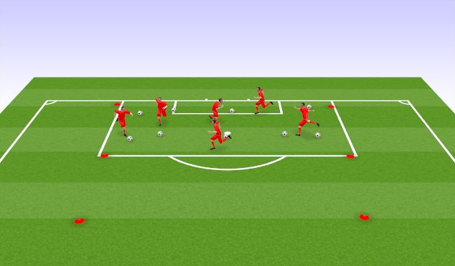 Football/Soccer Session Plan Drill (Colour): Ball Mastery/Physical Literacy