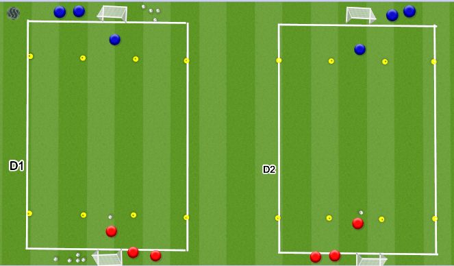 Football/Soccer Session Plan Drill (Colour): Animation 1