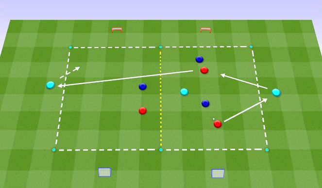 Football/Soccer Session Plan Drill (Colour): SSG (joker)
