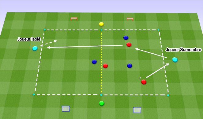 Football/Soccer Session Plan Drill (Colour): SSG (GK)