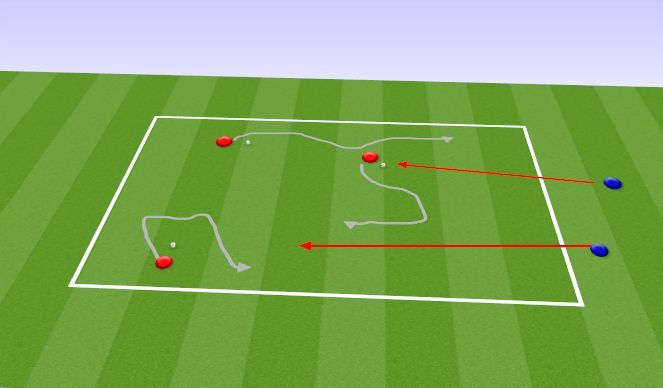 Football/Soccer Session Plan Drill (Colour): Wolves and Sheep