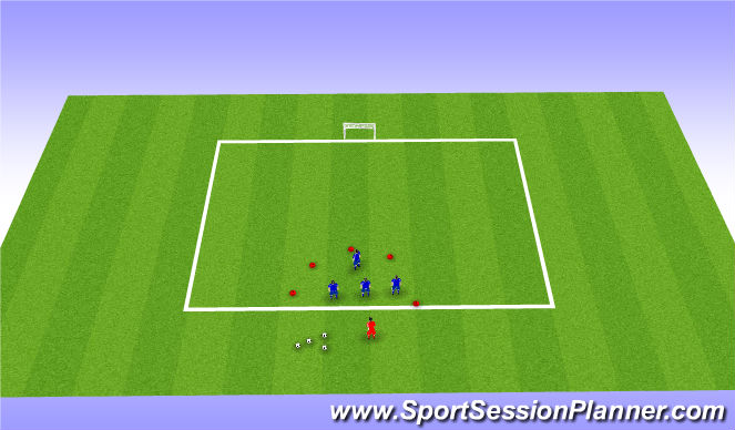 Football/Soccer Session Plan Drill (Colour): Steal the bacon