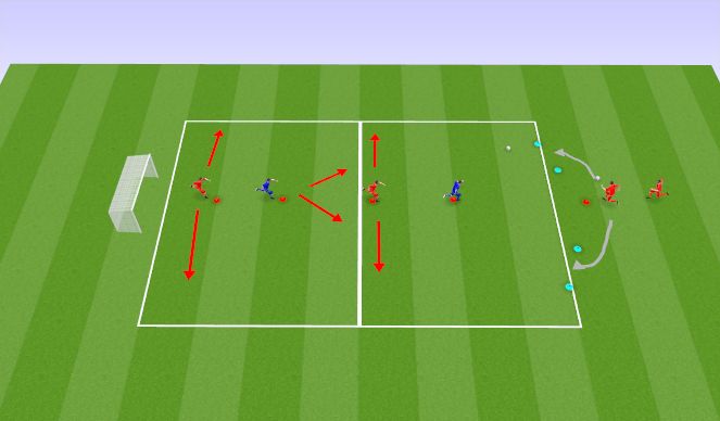 Football/Soccer Session Plan Drill (Colour): Screen 1