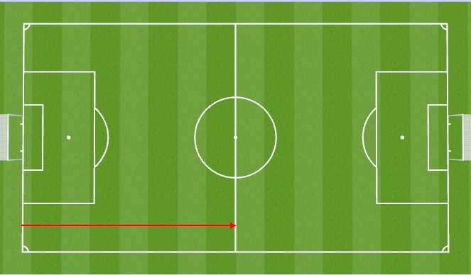Football/Soccer Session Plan Drill (Colour): Halfway Sprint 