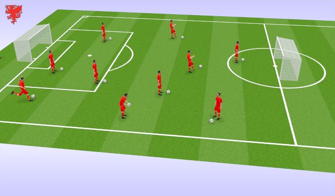 Football/Soccer Session Plan Drill (Colour): Screen 1