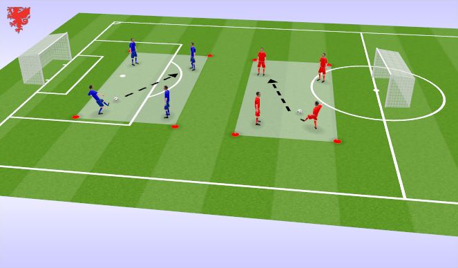 Football/Soccer Session Plan Drill (Colour): Screen 2