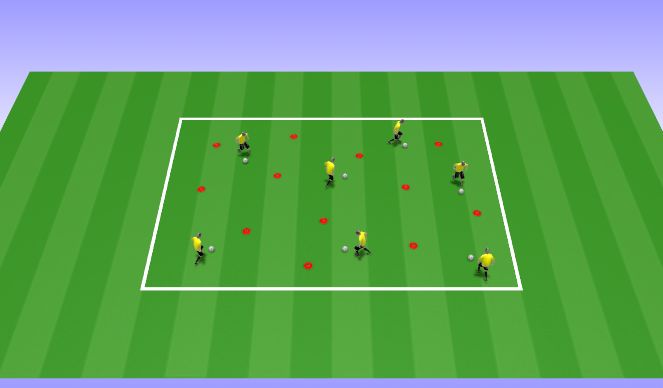 Football/Soccer Session Plan Drill (Colour): Pancake Soccer