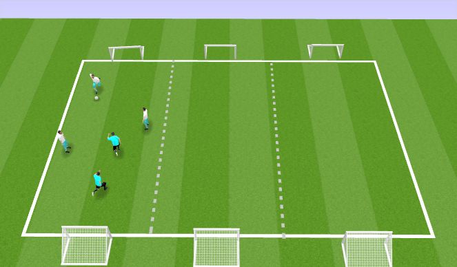 Football/Soccer Session Plan Drill (Colour): Warm Up