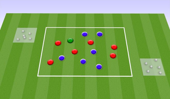 Football/Soccer Session Plan Drill (Colour): Warm Up - TAG