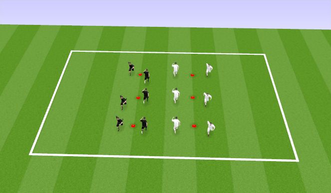Football/Soccer Session Plan Drill (Colour): Warm-Up