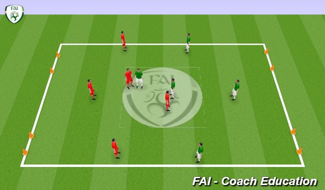 Football/Soccer Session Plan Drill (Colour): Match (15 min)