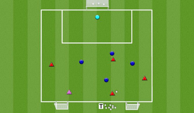 Fútbol Ejercicio del Plan de Sesiones (Color): 4v5+N poole väljaku mäng