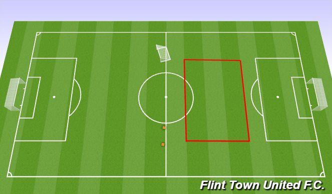 Football/Soccer Session Plan Drill (Colour): set up