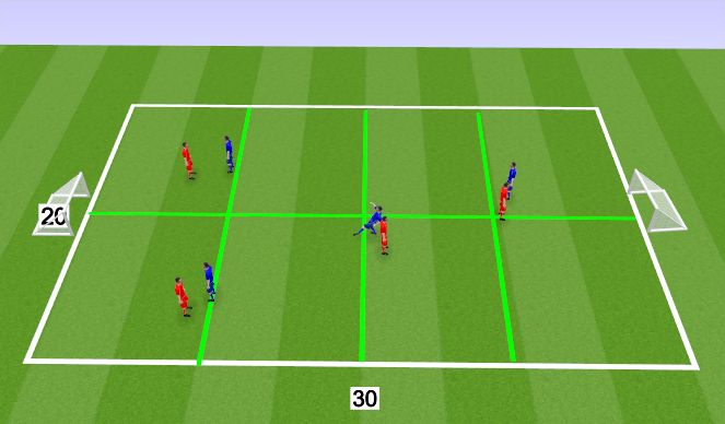 Football/Soccer Session Plan Drill (Colour): Skill Training
