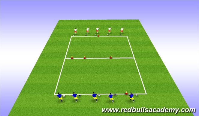 Football/Soccer Session Plan Drill (Colour): Red Bull Trophies