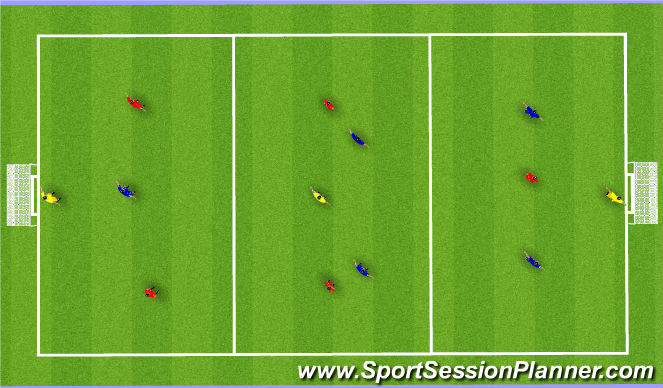 Football/Soccer Session Plan Drill (Colour): SSG
