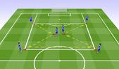 Football/Soccer: Passing pattern, Technical: Passing & Receiving  Beginner