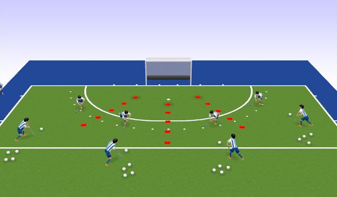 Hockey Session Plan Drill (Colour): Piece of cake!