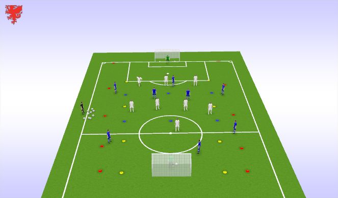 Football/Soccer Session Plan Drill (Colour): Screen 2