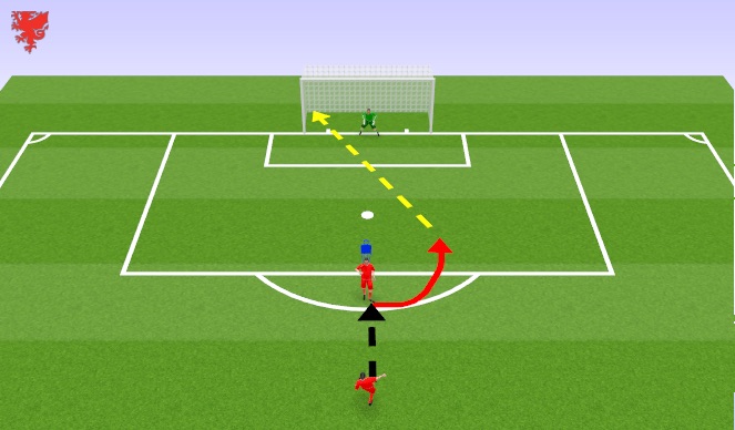 Football/Soccer Session Plan Drill (Colour): CAM Session - Skill