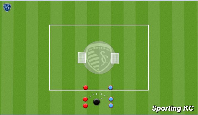 Fútbol Ejercicio del Plan de Sesiones (Color): Through Ball