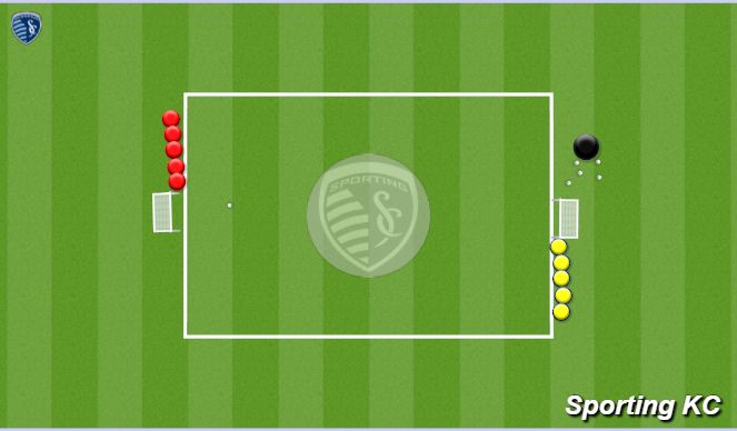 Fútbol Ejercicio del Plan de Sesiones (Color): Jack Attack