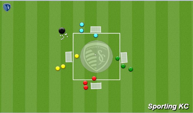 Fútbol Ejercicio del Plan de Sesiones (Color): Mario