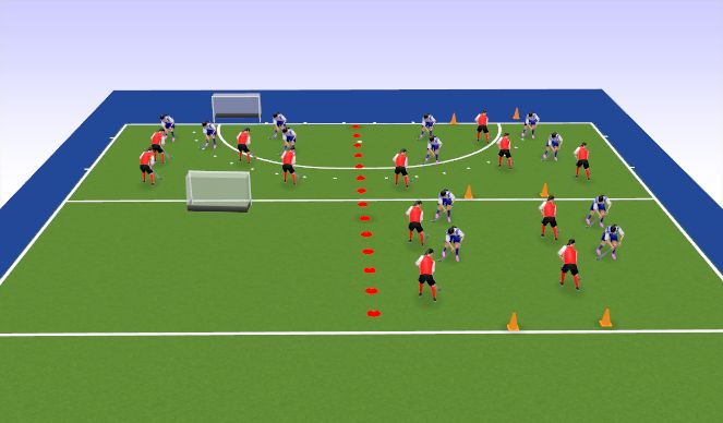 Hockey Session Plan Drill (Colour): SSG