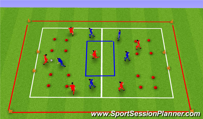Football/Soccer Session Plan Drill (Colour): Game