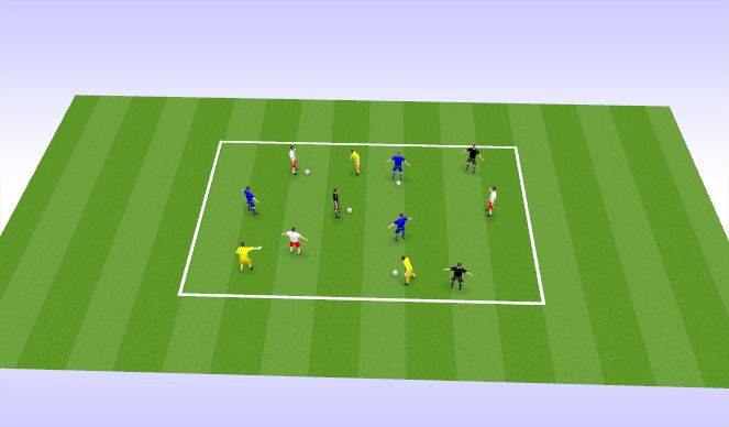 Football/Soccer Session Plan Drill (Colour): Activation / Skill Acquisition