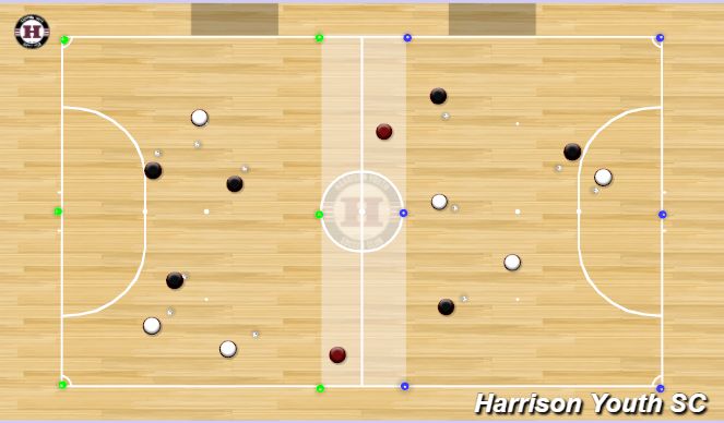 Futsal Session Plan Drill (Colour): Futsal Warm Up