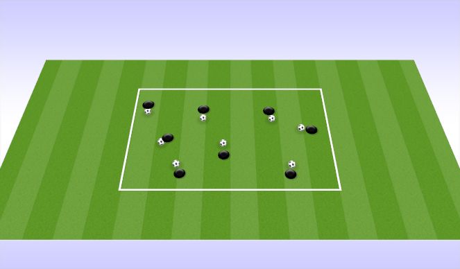 Football/Soccer Session Plan Drill (Colour): Introduction - Ball Mastery