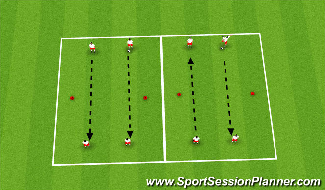 Football/Soccer Session Plan Drill (Colour): Technical