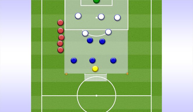 Football/Soccer Session Plan Drill (Colour): Kamp 3 hold