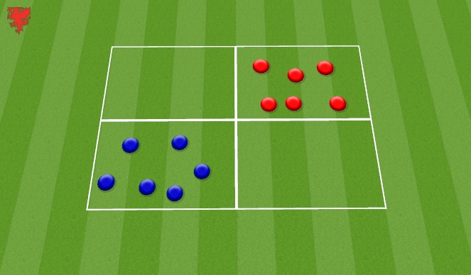 Football/Soccer Session Plan Drill (Colour): Ball mastery warmup l