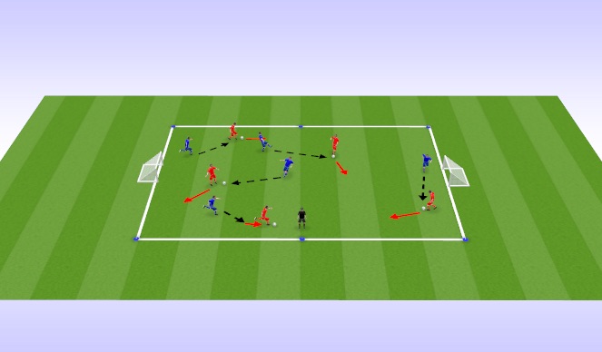 Football/Soccer Session Plan Drill (Colour): Skill Practice