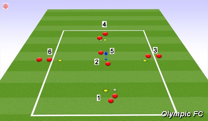 Football/Soccer Session Plan Drill (Colour): Animation 1