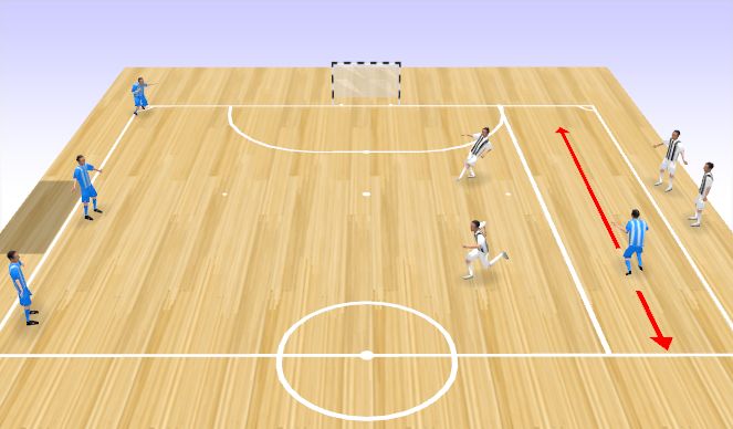 Futsal Session Plan Drill (Colour): Screen 1