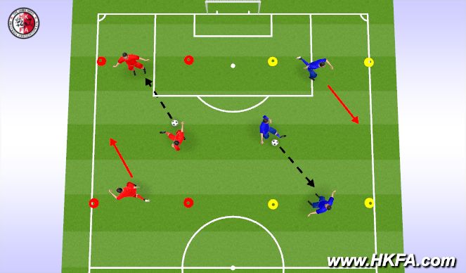 Football/Soccer Session Plan Drill (Colour): T1