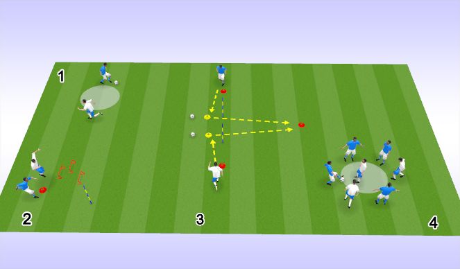 Football/Soccer Session Plan Drill (Colour): Prática Fisiológica