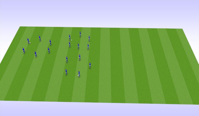 Football/Soccer Session Plan Drill (Colour): Throwing and catching skill practice