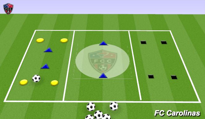 Football/Soccer Session Plan Drill (Colour): Animation 2