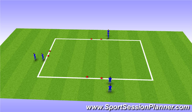 Football/Soccer Session Plan Drill (Colour): 3 goal games
