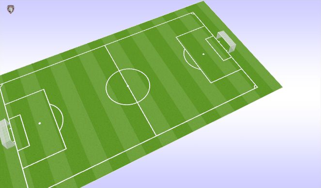 Football/Soccer Session Plan Drill (Colour): Training Game