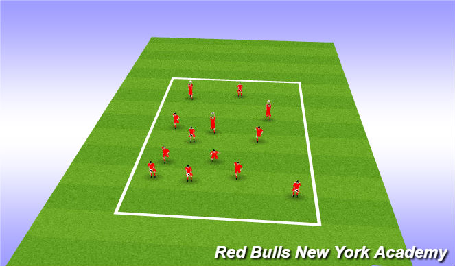 Football/Soccer Session Plan Drill (Colour): motor skill challenge
