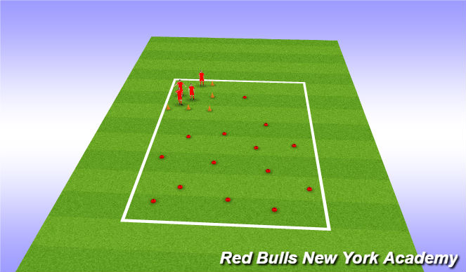 Football/Soccer Session Plan Drill (Colour): zoo catcher