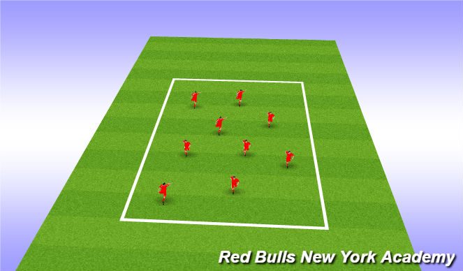 Football/Soccer Session Plan Drill (Colour): zoo tag