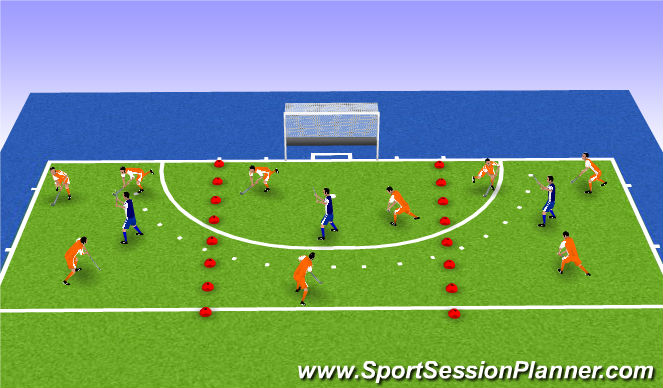 Hockey Session Plan Drill (Colour): balbezit