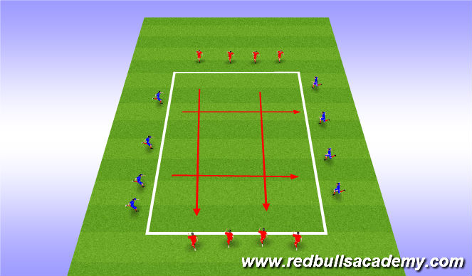 Football/Soccer Session Plan Drill (Colour): dribbling application